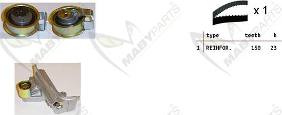 Mabyparts OBK010336 - Timing Belt Set autospares.lv