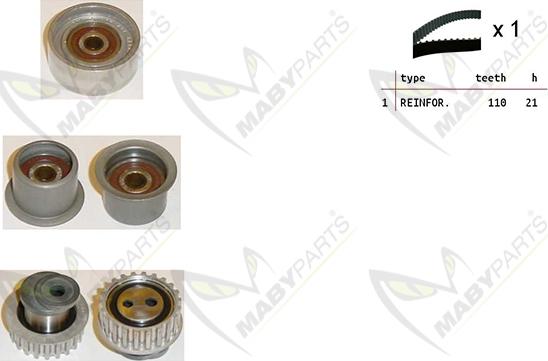 Mabyparts OBK010327 - Timing Belt Set autospares.lv