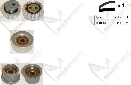 Mabyparts OBK010378 - Timing Belt Set autospares.lv