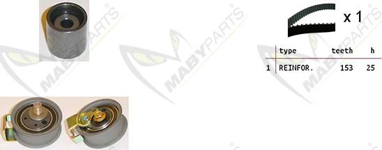 Mabyparts OBK010372 - Timing Belt Set autospares.lv