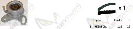 Mabyparts OBK010240 - Timing Belt Set autospares.lv