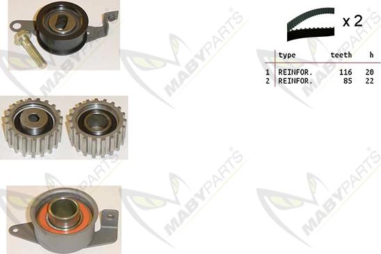 Mabyparts OBK010250 - Timing Belt Set autospares.lv