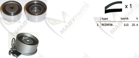 Mabyparts OBK010209 - Timing Belt Set autospares.lv