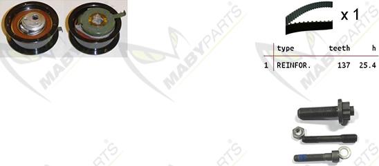 Mabyparts OBK010207 - Timing Belt Set autospares.lv