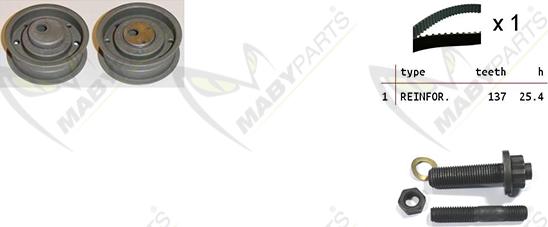 Mabyparts OBK010215 - Timing Belt Set autospares.lv