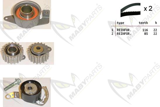 Mabyparts OBK010212 - Timing Belt Set autospares.lv