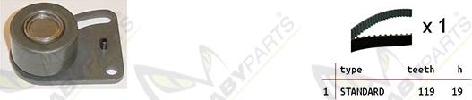 Mabyparts OBK010288 - Timing Belt Set autospares.lv