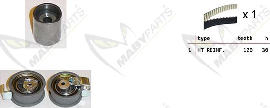 Mabyparts OBK010235 - Timing Belt Set autospares.lv