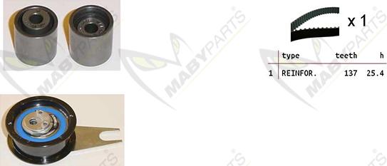 Mabyparts OBK010238 - Timing Belt Set autospares.lv