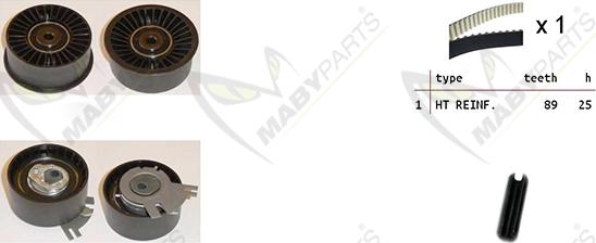 Mabyparts OBK010276 - Timing Belt Set autospares.lv