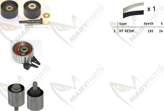 Mabyparts OBK010278 - Timing Belt Set autospares.lv