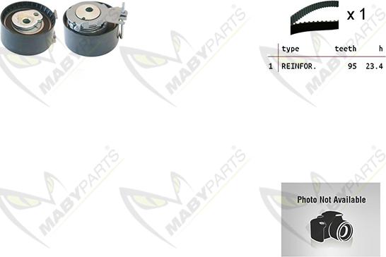 Mabyparts OBKWP0066 - Water Pump & Timing Belt Set autospares.lv