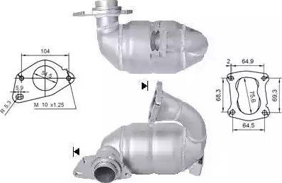 Magnaflow 66314D - Catalytic Converter autospares.lv