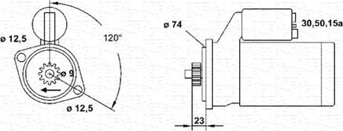 Magneti Marelli 944141075010 - Starter autospares.lv