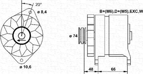 Magneti Marelli 944346129010 - Alternator autospares.lv