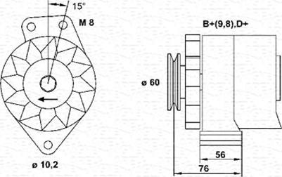 Magneti Marelli 944356217010 - Alternator autospares.lv