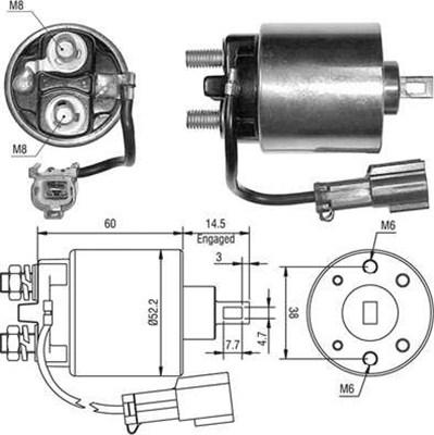 Magneti Marelli 940113050401 - Solenoid Switch, starter autospares.lv