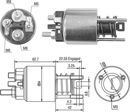 Magneti Marelli 940113050423 - Solenoid Switch, starter autospares.lv