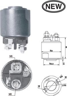 Magneti Marelli 940113050546 - Solenoid Switch, starter autospares.lv