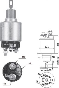 Magneti Marelli 940113050558 - Solenoid Switch, starter autospares.lv