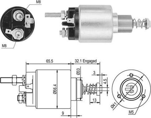 Magneti Marelli 940113050049 - Solenoid Switch, starter autospares.lv