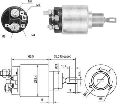 Magneti Marelli 940113050047 - Solenoid Switch, starter autospares.lv