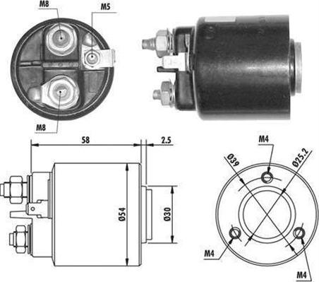 Magneti Marelli 940113050061 - Solenoid Switch, starter autospares.lv