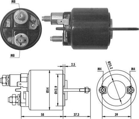 Magneti Marelli 940113050062 - Solenoid Switch, starter autospares.lv