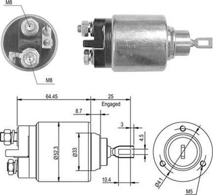 Magneti Marelli 940113050011 - Solenoid Switch, starter autospares.lv