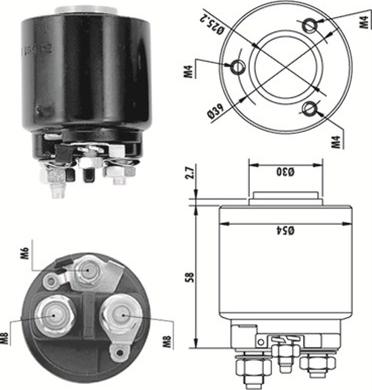 Magneti Marelli 940113050140 - Solenoid Switch, starter autospares.lv