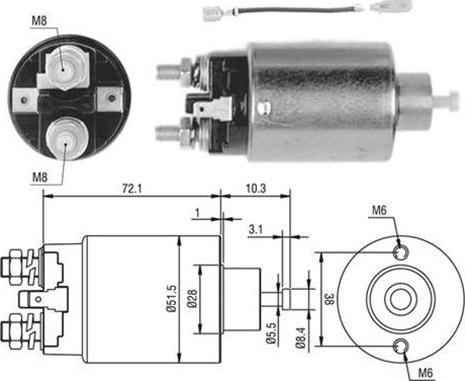 Magneti Marelli 940113050398 - Solenoid Switch, starter autospares.lv