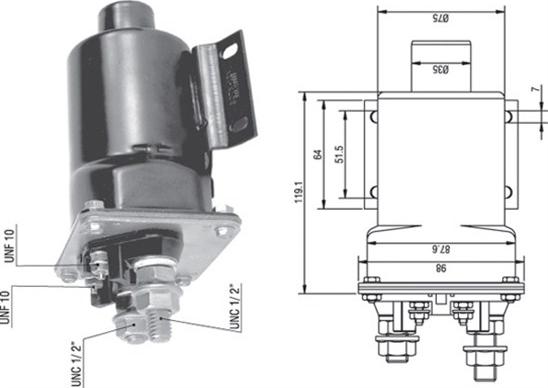 Magneti Marelli 940113050340 - Solenoid Switch, starter autospares.lv