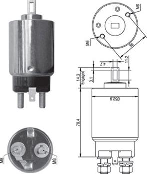 Magneti Marelli 940113050350 - Solenoid Switch, starter autospares.lv