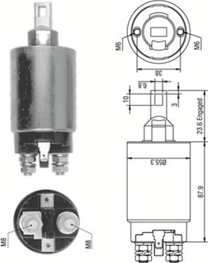 Magneti Marelli 940113050332 - Solenoid Switch, starter autospares.lv