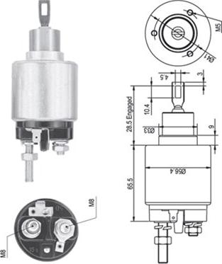 Magneti Marelli 940113050325 - Solenoid Switch, starter autospares.lv