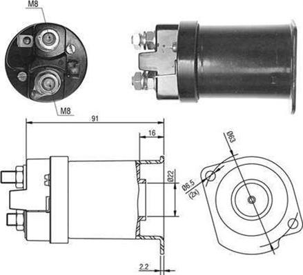 Magneti Marelli 940113050377 - Solenoid Switch, starter autospares.lv