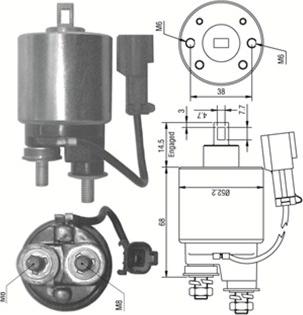 Magneti Marelli 940113050243 - Solenoid Switch, starter autospares.lv