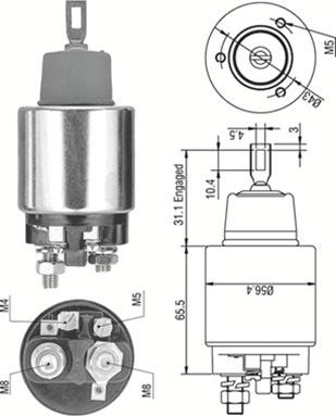 Magneti Marelli 940113050269 - Solenoid Switch, starter autospares.lv