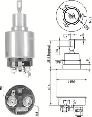 Magneti Marelli 940113050270 - Solenoid Switch, starter autospares.lv