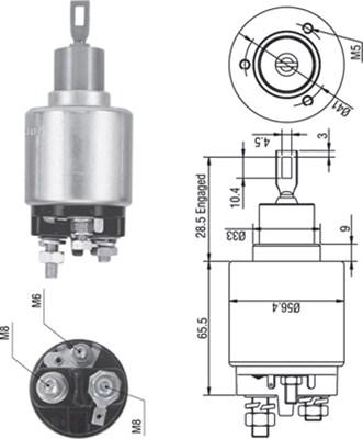 Magneti Marelli 940113050271 - Solenoid Switch, starter autospares.lv