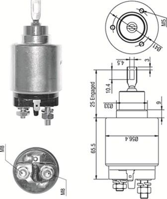 Magneti Marelli 940113050273 - Solenoid Switch, starter autospares.lv