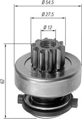 Magneti Marelli 940113020193 - Pinion, bendix, starter autospares.lv