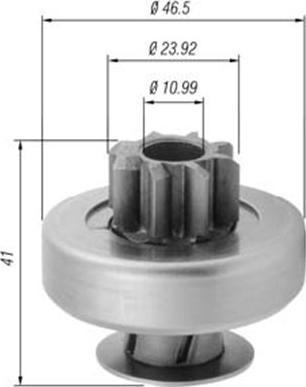 Magneti Marelli 940113020370 - Pinion, bendix, starter autospares.lv