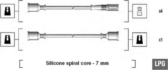 Magneti Marelli 941095000580 - Ignition Cable Kit autospares.lv