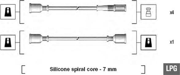 Magneti Marelli 941095330584 - Ignition Cable Kit autospares.lv