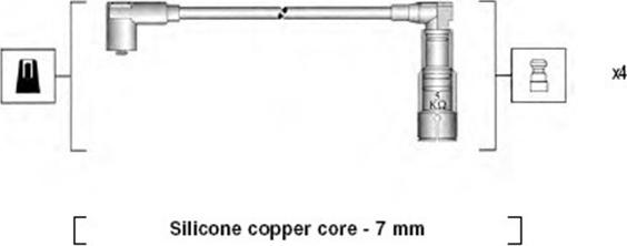 Magneti Marelli 941045300517 - Ignition Cable Kit autospares.lv