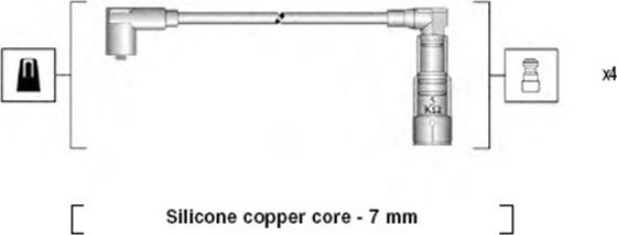 Magneti Marelli 941045320519 - Ignition Cable Kit autospares.lv