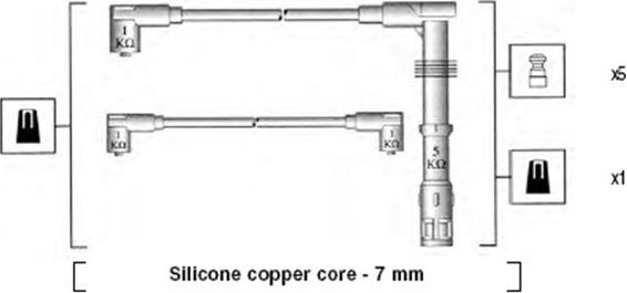 Magneti Marelli 941055090534 - Ignition Cable Kit autospares.lv