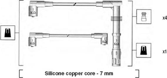 Magneti Marelli 941055070532 - Ignition Cable Kit autospares.lv