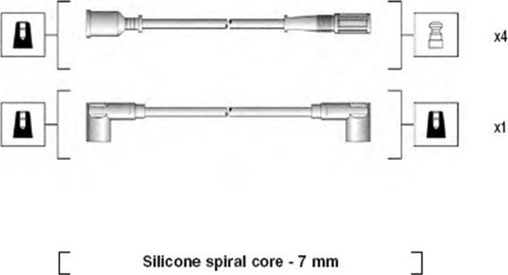 Magneti Marelli 941065040540 - Ignition Cable Kit autospares.lv